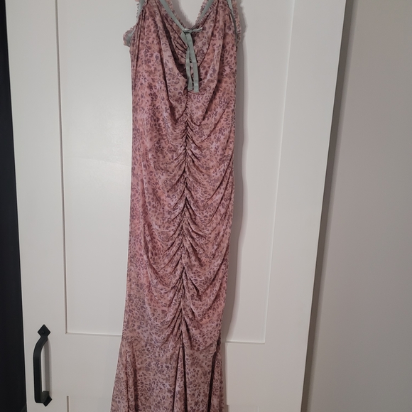 Anthropologie Pink Combo Maxi Dress - Picture 3 of 4